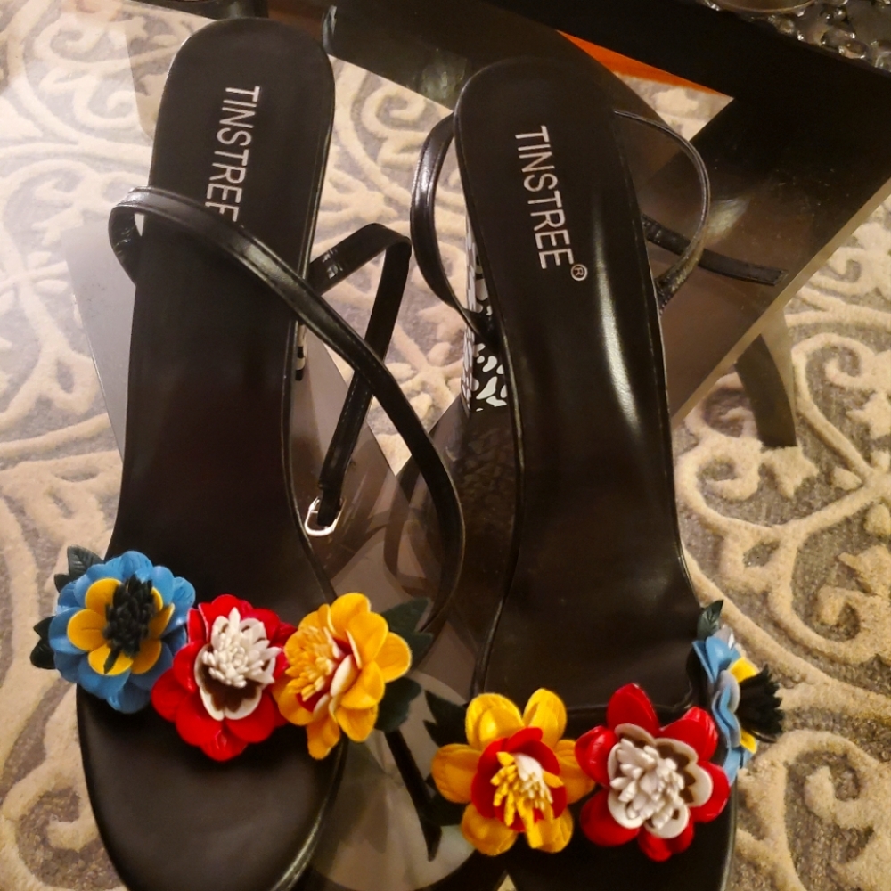 Multi color sandals/heels